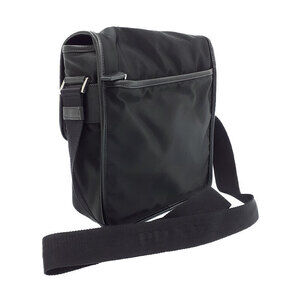 Prada bag saffiano Tessuto Leather messenger Nero Crossbody Black